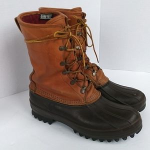 L.L. Bean Gore-Tex Thinsulate Maine Hunting Shoe 10 Leather Boot Brown